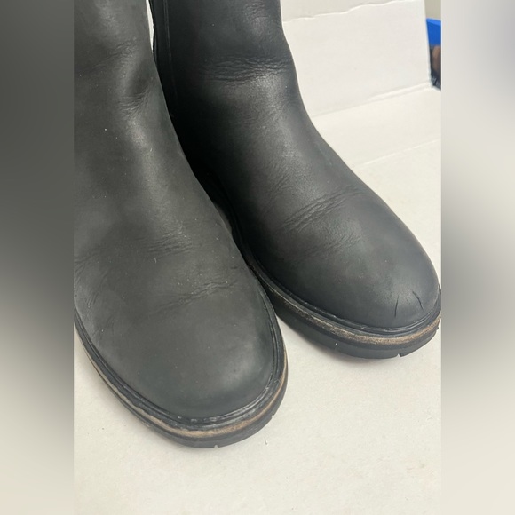 ROOTS JUNCTION CHELSEA LEATHER BOOTS WOMENS Sz 7 BLACK COLOR - Picture 7 of 17